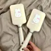 Nuevo Lindo Dibujo Animado Conejo Miffy Rosa Perlado Peine de Cojín Portátil de Alto Valor Esponjoso Cojín de Aire Peine de Masaje
