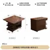 Mesa de centro plegable de madera maciza, elevable, para apartamentos pequeños, sala de estar, hogar, mesita auxiliar para sofá, carrito lateral pequeño móvil