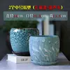 Vaso de Flores Cerâmica Tamanho Grande Doméstico com Prato Personalidade Simples Formato de Ovo Plantas Verdes Jiboia Planta Aranha Pequena Suculenta Vaso de Flores Preço Especial
