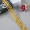 Listón de estilo nacional directo de fábrica esquina zongzi accesorios de encaje dorado y plateado accesorios en stock