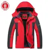 Traje de montañismo de invierno para hombre de venta caliente transfronteriza, chaqueta de algodón a prueba de viento e impermeable, chaqueta de esquí para hombre, pesca para hombre