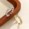 Anillo de Corazón Abierto con Circonita Microincrustada, Estilo Personalidad para Mujer, Diseño Suave y Elegante, Estilo de Celebridad de Internet de Alta Gama, Tendencia de TikTok