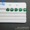 Gema en Forma de Corazón Esmeralda Corazón Verde Nano Piedra Suelta Accesorios Resistencia a Altas Temperaturas y No Decolorable Ventas Directas de Fábrica