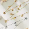 Xinyixinxin Acero Inoxidable DIY Más Vendido Nuevo Colgante de Concha Cangrejo Diamante Zircón 5A Estilo Playa Océano Collar