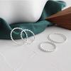 Anillo minimalista de dos hilos con diseño trenzado, estilo retro, sencillo y combinable con todo.