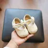 Zapatos de Cuero para Bebés y Niños Pequeños 2026 Nuevos de Primavera/Verano Zapatos para Caminar con Moño Infantil Zapatos de Princesa Elegantes para Niñas