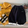 Calça de Moletom Kino Kids para Meninos Estilo Coreano Calça Esportiva Calça Casual Espessa Roupas Infantis Zhili Huzhou Calça Longa Versátil