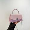 Bolso sencillo europeo y americano para mujer transfronterizo 2025 Nuevo bolso de noche moderno con forma de V Bolso de mano de alto valor con diamantes de imitación brillantes