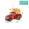Decorações de Natal criativas carro falso mochila escolar câmera pequeno pingente vidro pintado pingente de decoração de árvore de Natal