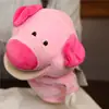 Juguete de Marioneta de Mano Guantes de Animal con Boca Móvil Mono de Peluche Cerdo Rosa Ventriloquismo Marioneta de Mano Calmante Niños Familia Educación Temprana