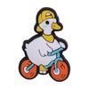 Dibujos animados lindo animal pato PVC plástico blando epoxi hebilla decorativa desmontable transfronteriza DIY zapatos con agujeros zapatos flor hebilla para zapatos