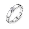 Anel de casal concêntrico nó eterno um par de anéis masculinos e femininos moda pedido de casamento aniversário presente de Dia dos Namorados