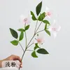 Venta Directa de Fábrica Alta Calidad Flor de Clematis de Tallo Único y Múltiples Cabezas Líneas Elegantes Flores Decoración para el Hogar Exterior Bodas Flores Artificiales
