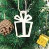 Decorações de Natal de madeira Pingente Criativo Árvore de Natal Pendurado Presentes Adereços Escultura Peça de Madeira Pingente Fronteira Cruzada