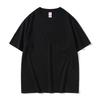 220g Algodón de fibra larga Xinjiang Bingshuang Camiseta para padres e hijos Suelta Cuello redondo Manga corta Ropa de clase Actividad grupal Estampado de logotipo