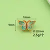 Venta Directa de Fábrica de Accesorios para Pulseras de Mariposa Esmaltadas Chapadas en Oro que Conservan el Color, Espaciadores de Cuentas para DIY y Accesorios al por Mayor