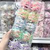 Lindo Macarrón Color Degradado Caramelo Fresa Cereza Fruta Goma para el Cabello Infantil Banda Elástica para el Cabello de Niña