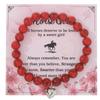 Nova Pulseira Listrada Rosa Transfronteiriça Pulseira para Festival de Música de Ágata de Cristal Rosa Pulseira de Coração de Pêssego Amizade entre Homens e Mulheres Amazon