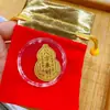 Adesivo de Telefone de Ouro Puro 999 com Verso Adesivo, Saco da Sorte "Princesa, Por Favor, Enriquecer", Brinde Promocional de Loja de Ouro, Atacado do Fabricante