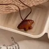 Colar com Pingente de Pretzel Design Fofo de Nicho para Mulheres Corrente Longa de Suéter Croissant Acessórios Corrente para Moletom Ornamentos