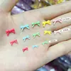 Joyería para Arte de Uñas de Resina Color Caramelo Lazo Estéreo Joyería para Uñas DIY Pendientes Funda de Teléfono Móvil Accesorios de Uñas Portátiles