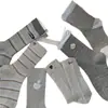 Calcetines de mujer para primavera y otoño 2026 estilo nuevo, calcetines grises de media pantorrilla, calcetines largos estilo universitario coreano ins, calcetines de mujer a rayas