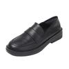 Mocassins para Mulheres 2026 Novos Sapatos de Couro para Primavera e Outono Estilo Britânico Sapatos College Slip-On Estilo Japonês Sapatos JK