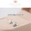Pendientes de Plata de Ley 925 Estilo Coreano Flor Rosa Pendientes de Plata Esterlina Venta al por Mayor Pendientes Versátiles para Mujer