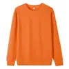 2026 Nuevo Otoño e Invierno 320g Color Sólido Suéter de Cuello Redondo Sudadera Unisex Talla Grande Corte Holgado Para el Trabajo Casual