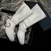 Botas tipo Martin de Tacón Medio con Hebilla para Mujer, Botas de Media Caña, Nuevo Estilo Otoño, Piel Genuina, Punta Cuadrada, Color Desgastado, Botas Individuales, Botas de Motociclista