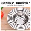 Tazón de Acero Inoxidable Transfronterizo Engrosado para Sopa Tazón Redondo para Ensalada Doméstico Tazón para Batir Huevos para Hornear Cilindro Sazonador Tazón para Sopa