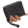 Nueva Moda Coreana Billetera Corta con Cremallera para Mujer Bordada en Forma de Corazón Bolso Clutch Color Sólido Simple Monedero Tarjetero