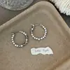 Pendientes Plateados Elegantes con Forma de C Estilo Coreano, Diseño Único, Moda de Nicho, Lujo Ligero, Pendientes de Alta Gama para Mujer