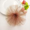 Novos acessórios de flor de crochê em malha coreana de camada dupla em cores doces, costurados à mão, para DIY, acessórios de cabelo infantil, acessórios para roupas e bolsas