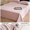 Lençol de cama de peça única em cetim de algodão de fibra longa de Xinjiang Classe A 100S, capa de edredom 100% algodão, lençol com elástico 100% algodão, conjunto de capa de cama de três peças atacado