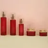 Nuevo Set de Botellas de Vidrio Cosmético 100/120ml Emulsión de Agua Esencia Sub-Botella 30g Botella para Crema Material de Empaque Personalización