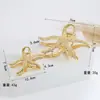Presilhas de Cabelo da Série Marinha Mais Vendidas Feitas de Metal, Estilo de Luxo Leve, Acessórios de Cabelo de Estrela-do-Mar e Concha, Venda por Atacado do Fabricante
