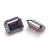 Pedra Solta de Moissanita Corte Esmeralda Irregular Cabochão Facetado Retangular Moissanita Roxo Imperial Moissanita Roxo-Avermelhado Profundo