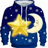 Teum Export Aliexpress Fronteira Digital Impressão 3D Série de Natal Moletons Casuais Soltos Masculinos e Femininos