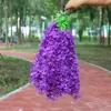 Flores artificiales moradas personalizadas para bodas, decoración de hoteles, paisajismo, caminos florales decorativos, paredes de flores, flores falsas, arreglos florales de plástico