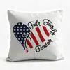 Almohada decorativa de regalo impresa para el Día de la Independencia de Estados Unidos, artículo popular de vacaciones en Amazon, directo de la fábrica de origen