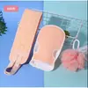 Suministro Transfronterizo de Juego de Baño para Adultos de Tres Piezas: Toalla Exfoliante, Cepillo Extensible para Espalda, Esfera de Baño y Herramienta Exfoliante