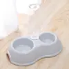 Bebedero alto para cachorros alimentador automático arcoíris cuenco combinado para perro gato mascota tetera vertical para beber