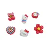 Acessórios de Resina Desenho Animado Hello Kitty Adesivos Formato de Cereja Maçã Coração Simples Versátil Grampo de Cabelo Enfeites Acessórios