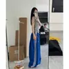 Pantalones de Pierna Ancha con Parches Rayados Estilo Retro Americano para Danza Deportiva de Mujer, Estilo Delgado de Verano, Pantalones Casuales Sueltos Perezosos para Bailar