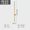 Luminária de parede minimalista, luminária de parede simples nórdica para cabeceira de quarto, luminária linear rotativa, luz linear decorativa para parede de fundo da sala de estar