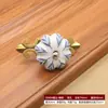 Puxador Cerâmico Mediterrâneo para Portas de Armário Estilo Rústico, Puxador Único para Gaveta Estilo Chinês, Puxador Artístico para Portas de Guarda-Roupa e Armário, Venda Direta da Fábrica