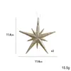 Nuevo Colgante Navideño Creativo Polvo Explosivo Estrella Estéreo Forma Especial Árbol de Navidad Colgante Decoración Suministros Navideños