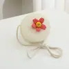 Bolsita Pequeña Linda de Verano para Niños Bolso Nuevo para Mujer Celebración en Línea Monedero de Moda Bolso de Paja Bolso Cruzado de Viaje para Bebé Moderno