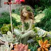 Amazon Floresta Verde Anjo com Asas Acrílico Plano 2D Decoração de Vaso de Flores para Jardim Transfronteiriço
